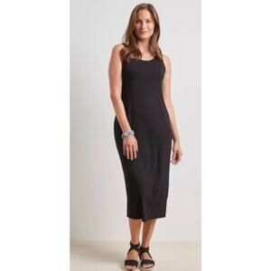 Habitat Core Travel Everything Maxi Dress XL Black Stretch Travel Resort Beach